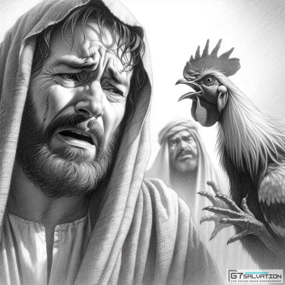 Peter's Denial of Jesus: The Rooster Crows